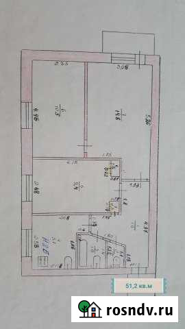 3-комнатная квартира, 51 м², 3/5 эт. на продажу в Жирновске Жирновск - изображение 1