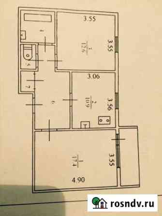 2-комнатная квартира, 54 м², 1/2 эт. на продажу в Федоровском Ханты-Мансийского округа Федоровский