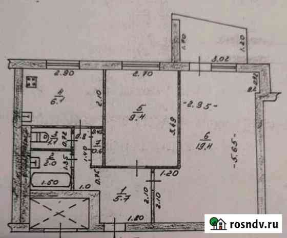 2-комнатная квартира, 47 м², 7/9 эт. на продажу в Десногорске Десногорск