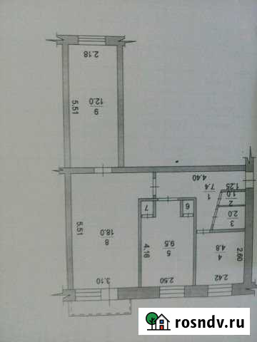 3-комнатная квартира, 56 м², 5/5 эт. на продажу в Урюпинске Урюпинск - изображение 1