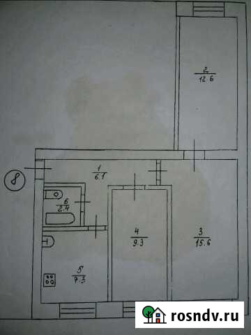 3-комнатная квартира, 53 м², 2/2 эт. на продажу в Черлаке Черлак - изображение 1