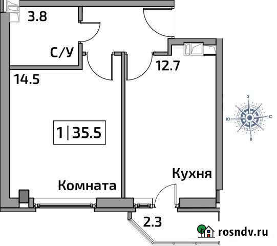 1-комнатная квартира, 35 м², 2/5 эт. на продажу в Старой Купавне Старая Купавна - изображение 1