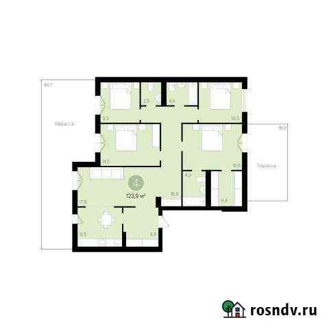 4-комнатная квартира, 123 м², 1/9 эт. на продажу в Новосибирске Новосибирск