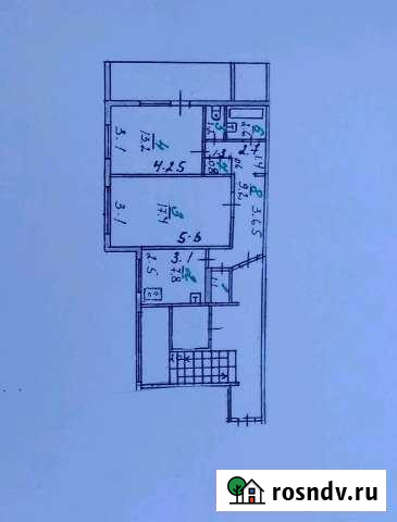 2-комнатная квартира, 53 м², 6/9 эт. на продажу во Мценске Мценск - изображение 1