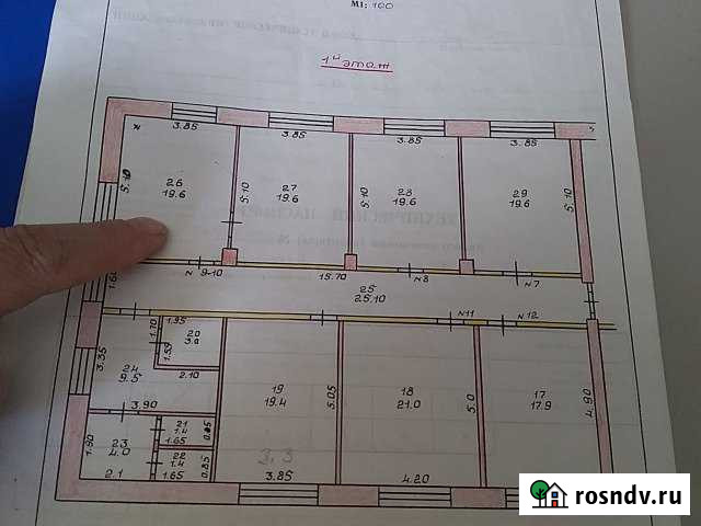 Комната 20 м² в 6-ком. кв., 1/2 эт. на продажу в Ельце Елец - изображение 1