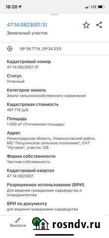 Участок СНТ, ДНП 10 сот. на продажу в Бегуницах Бегуницы - изображение 1