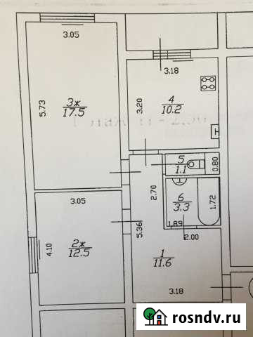 2-комнатная квартира, 60 м², 1/2 эт. на продажу в Гвардейске Гвардейск - изображение 1