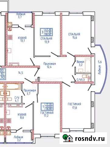 3-комнатная квартира, 87 м², 14/18 эт. на продажу в Ставрополе Ставрополь - изображение 1