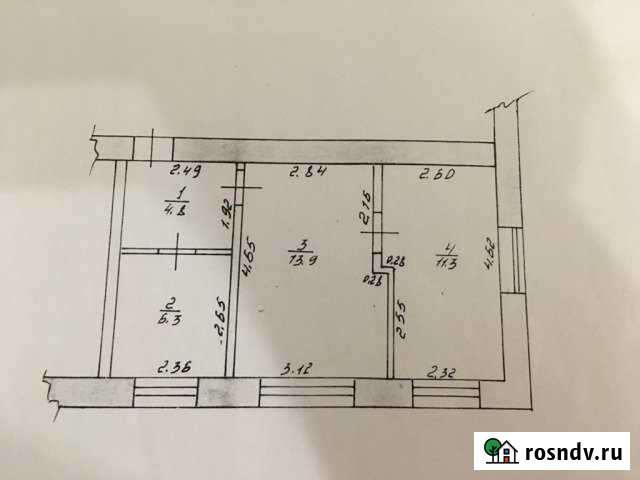 2-комнатная квартира, 36 м², 1/2 эт. на продажу в Мглине Мглин - изображение 1