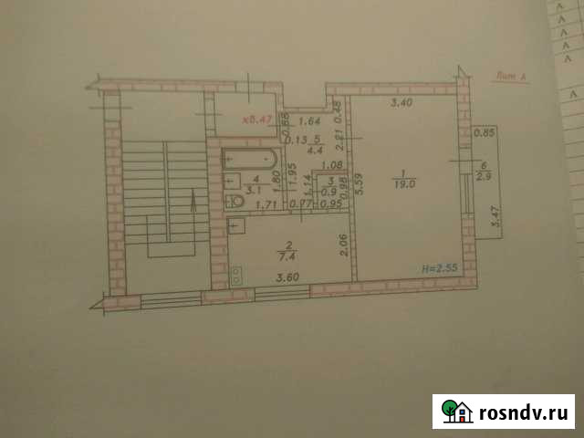 1-комнатная квартира, 35 м², 4/5 эт. на продажу в Ленинградской Ленинградская - изображение 1