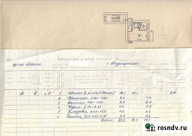 1-комнатная квартира, 32 м², 3/3 эт. на продажу в Подпорожье Подпорожье - изображение 1