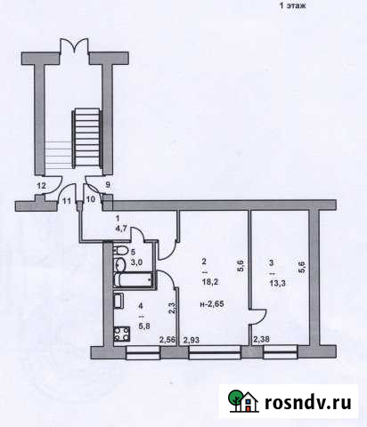 2-комнатная квартира, 45 м², 1/2 эт. на продажу в Красноармейске Саратовской области Красноармейск - изображение 1