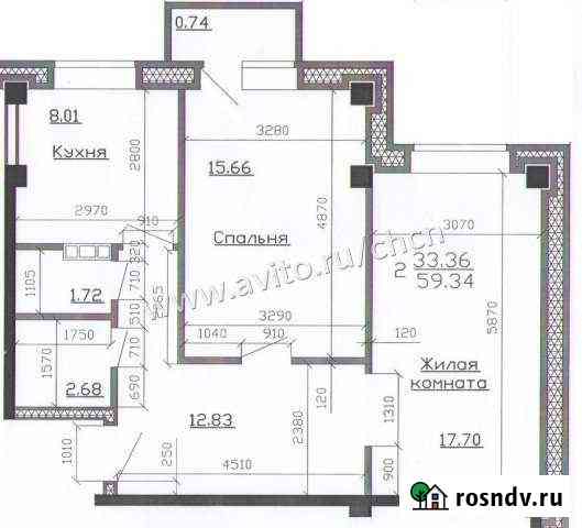 2-комнатная квартира, 60 м², 4/9 эт. на продажу в Черногорске Черногорск
