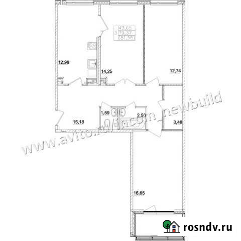 3-комнатная квартира, 79 м², 2/3 эт. на продажу в Павловской Слободе Павловская Слобода - изображение 1