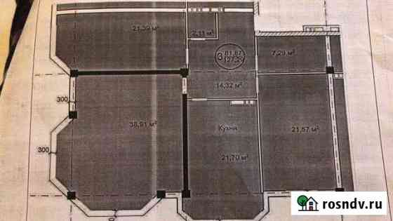 3-комнатная квартира, 128 м², 1/7 эт. на продажу в Хасавюрте Хасавюрт