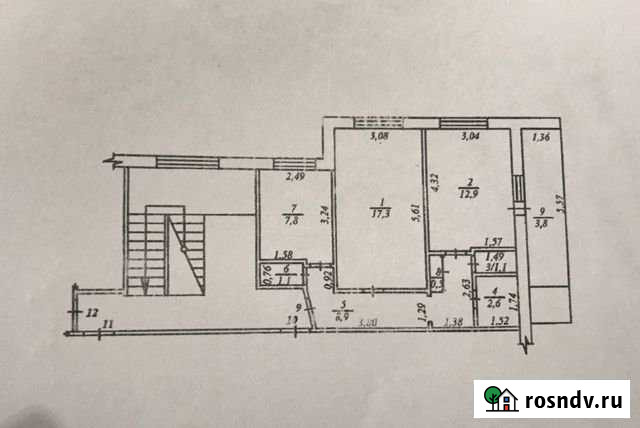 2-комнатная квартира, 52 м², 3/5 эт. на продажу в Камышлове Камышлов - изображение 1