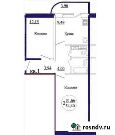 2-комнатная квартира, 54 м², 10/10 эт. на продажу в Магнитогорске Магнитогорск