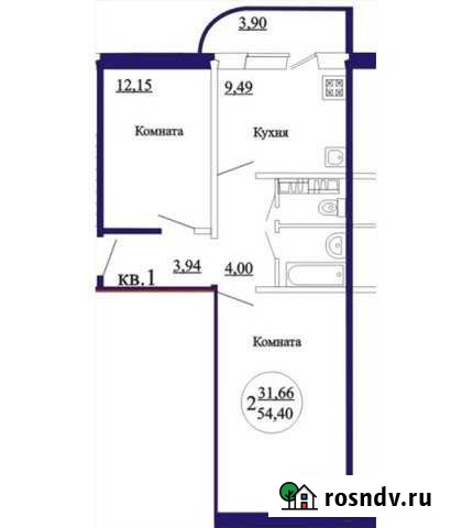 2-комнатная квартира, 54 м², 10/10 эт. на продажу в Магнитогорске Магнитогорск - изображение 1