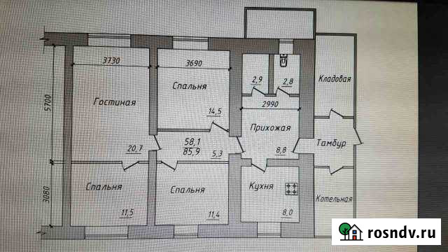 Дом 91 м² на участке 8 сот. на продажу в Каскаре Каскара - изображение 1