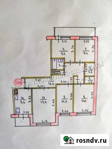 5-комнатная квартира, 100 м², 7/9 эт. на продажу в Симферополе Симферополь - изображение 1