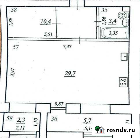 Квартира-студия, 52 м², 17/17 эт. на продажу в Самаре Самара - изображение 1