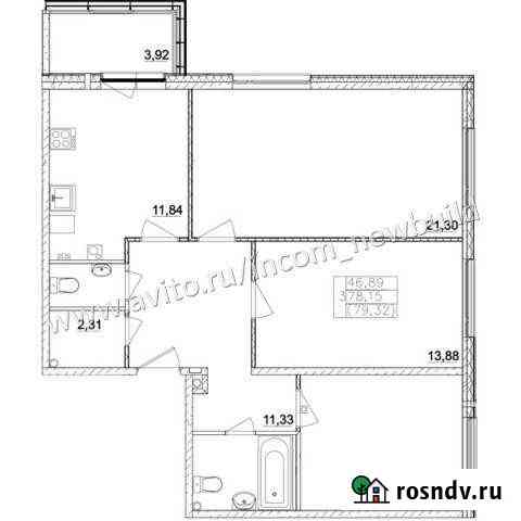 3-комнатная квартира, 78 м², 1/3 эт. на продажу в Павловской Слободе Павловская Слобода
