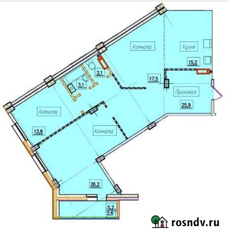 3-комнатная квартира, 108 м², 4/20 эт. на продажу в Сургуте Сургут - изображение 1