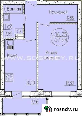 1-комнатная квартира, 38 м², 9/10 эт. на продажу в Каменске-Уральском Каменск-Уральский - изображение 1