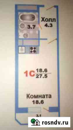 Квартира-студия, 27 м², 5/17 эт. в аренду на длительный срок в Лобне Лобня