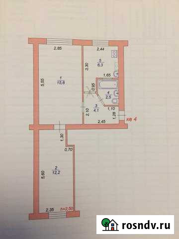 2-комнатная квартира, 42 м², 1/2 эт. на продажу в Прохладном Прохладный - изображение 1