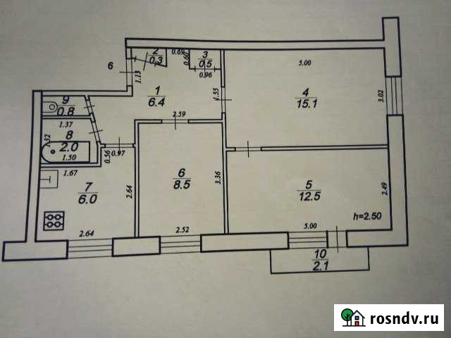3-комнатная квартира, 52 м², 2/5 эт. на продажу в Старице Старица - изображение 1