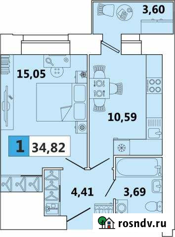 1-комнатная квартира, 35 м², 9/9 эт. на продажу в Северодвинске Северодвинск - изображение 1