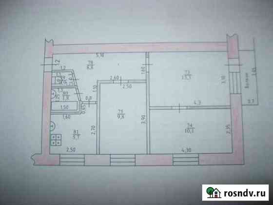 3-комнатная квартира, 50 м², 5/5 эт. на продажу в Мичуринске Мичуринск