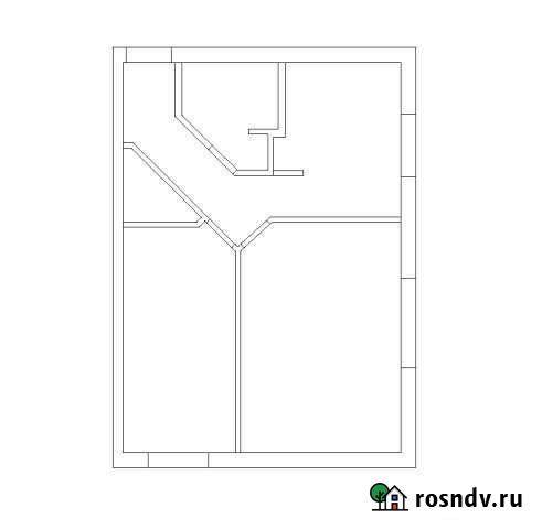 2-комнатная квартира, 44 м², 1/2 эт. на продажу в Кротовке Кротовка - изображение 1