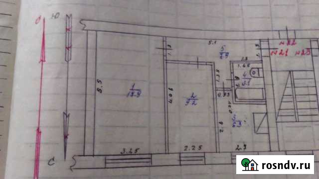 2-комнатная квартира, 44 м², 3/3 эт. на продажу в Козельске Козельск - изображение 1