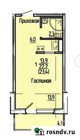 1-комнатная квартира, 23 м², 10/12 эт. на продажу в Саранске Саранск - изображение 1