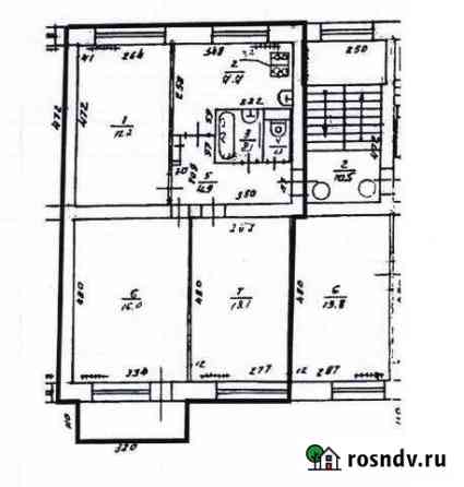 3-комнатная квартира, 56 м², 2/5 эт. на продажу в Советске Калининградской области Советск