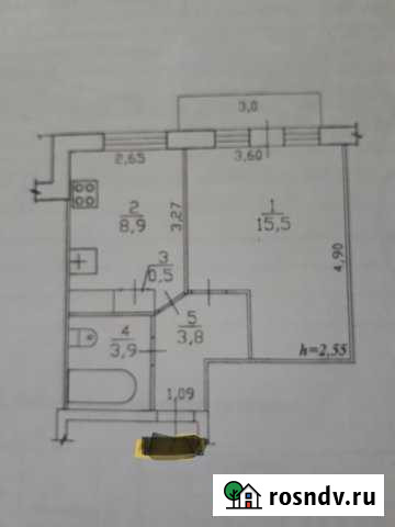 1-комнатная квартира, 32 м², 3/3 эт. на продажу в Хурбе Хурба - изображение 1