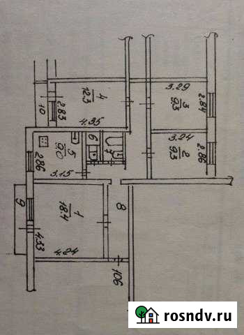 4-комнатная квартира, 78 м², 9/9 эт. на продажу в Нововоронеже Нововоронеж - изображение 1