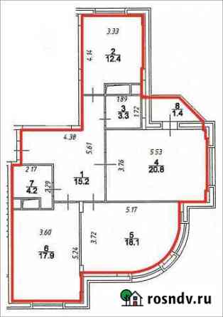 3-комнатная квартира, 91 м², 5/10 эт. на продажу в Электростали Электросталь