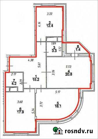3-комнатная квартира, 91 м², 5/10 эт. на продажу в Электростали Электросталь - изображение 1