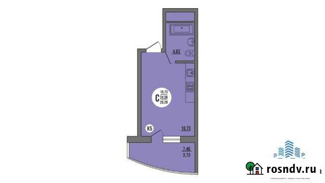 Квартира-студия, 29 м², 20/22 эт. на продажу в Пензе Пенза - изображение 1