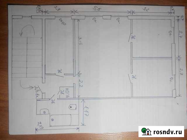 3-комнатная квартира, 68 м², 2/2 эт. на продажу в Лагани Лагань - изображение 1