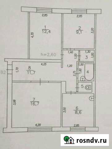 3-комнатная квартира, 63 м², 1/9 эт. на продажу в Белово Белово - изображение 1