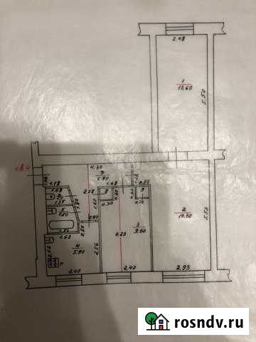 3-комнатная квартира, 56 м², 1/5 эт. на продажу в Пустошке Пустошка - изображение 1