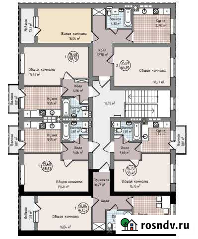 1-комнатная квартира, 42 м², 4/5 эт. на продажу в Пионерском Калининградской области Пионерский - изображение 1
