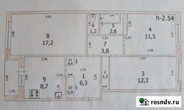 3-комнатная квартира, 66 м², 1/3 эт. на продажу в Килемарах Килемары - изображение 1