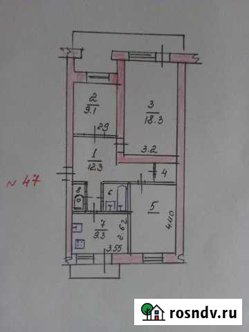 3-комнатная квартира, 72 м², 5/5 эт. на продажу в Бахчисарае Бахчисарай - изображение 1