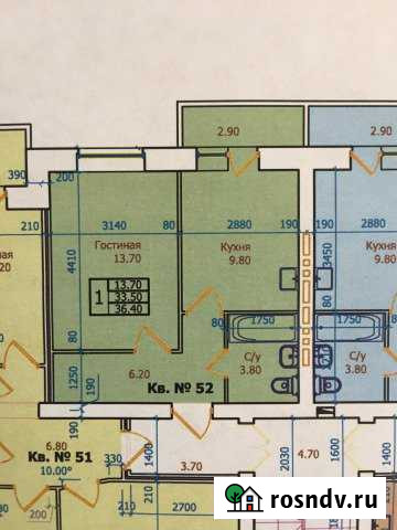 1-комнатная квартира, 37 м², 4/6 эт. на продажу в Михайловске Ставропольского края Михайловск - изображение 1