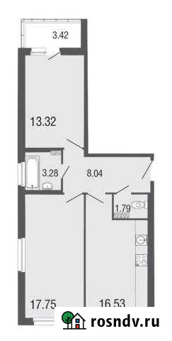 2-комнатная квартира, 60 м², 2/4 эт. на продажу в Токсово Токсово - изображение 1